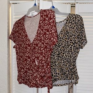 V-neck crop from Walmart. It is a size 3X but I would say more so one 1X/2X fit.